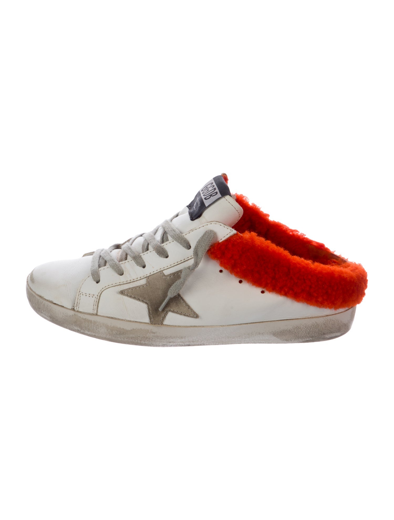 Golden Goose Leather Distressed Accents Sneakers