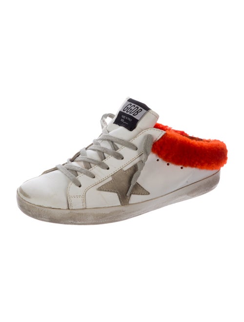 Golden Goose Leather Distressed Accents Sneakers