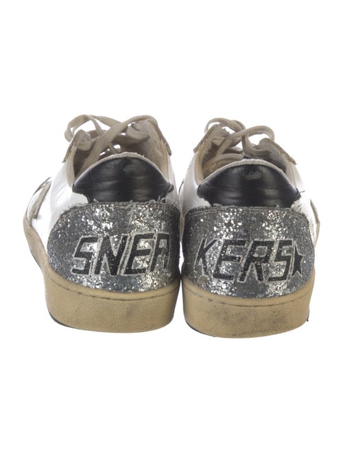 Golden Goose Leather Printed Sneakers