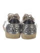 Golden Goose Leather Printed Sneakers