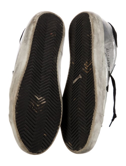 Golden Goose Leather Colorblock Pattern Sneakers