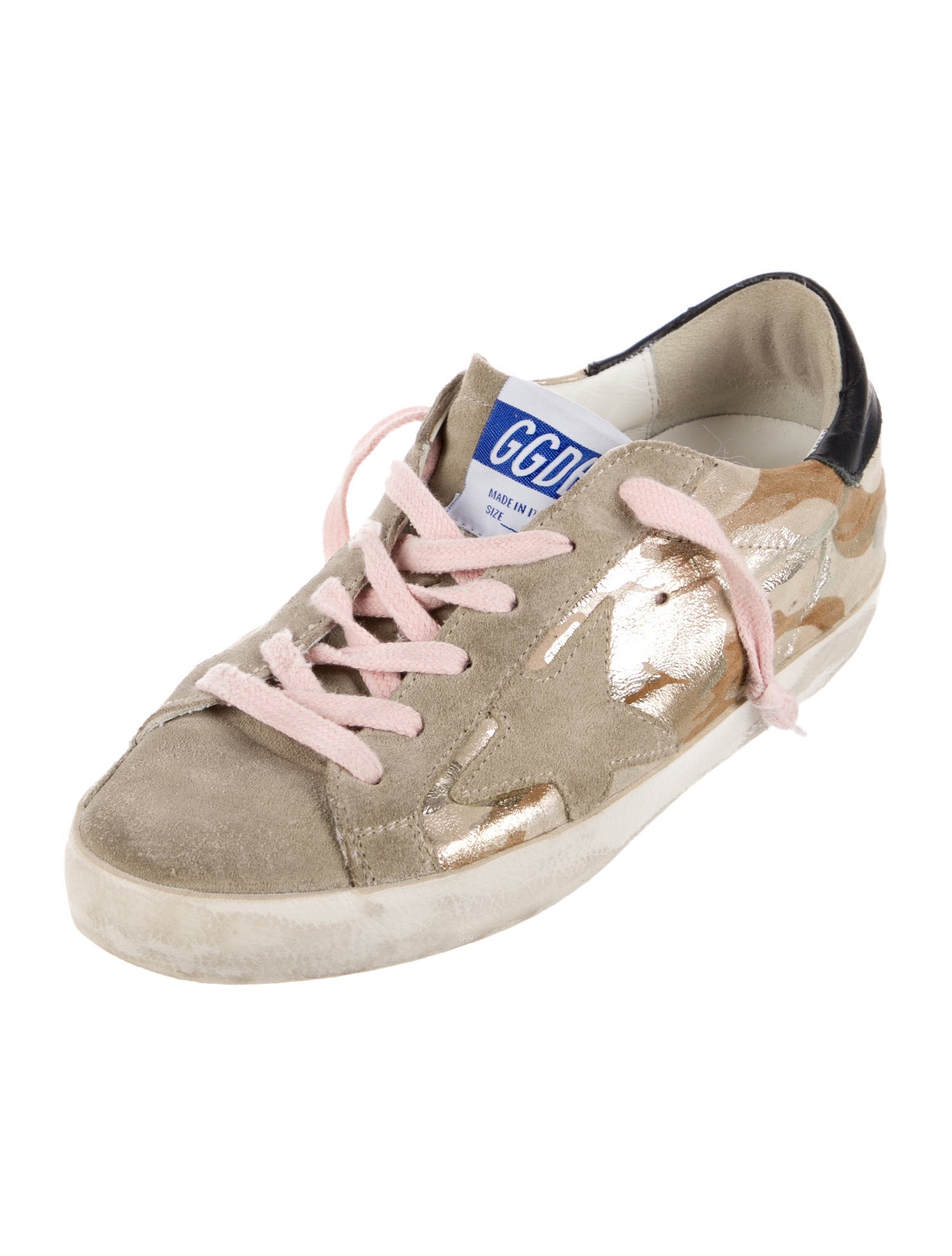 Golden Goose Suede Printed Sneakers