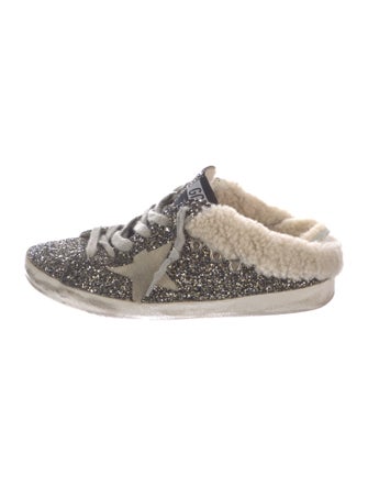 Golden Goose Glitter Printed Sneakers