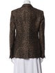 Golden Goose Virgin Wool Animal Print Blazer