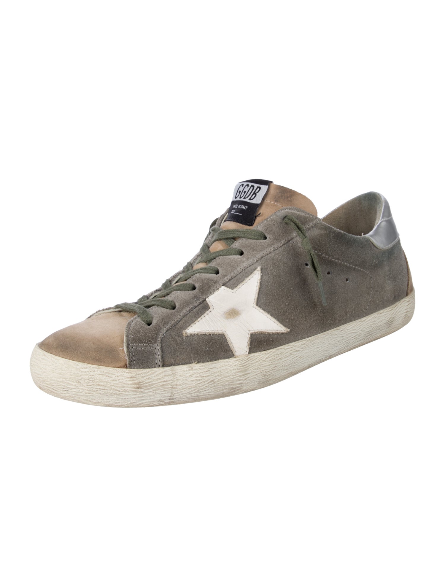 Golden Goose Suede Distressed Accents Sneakers