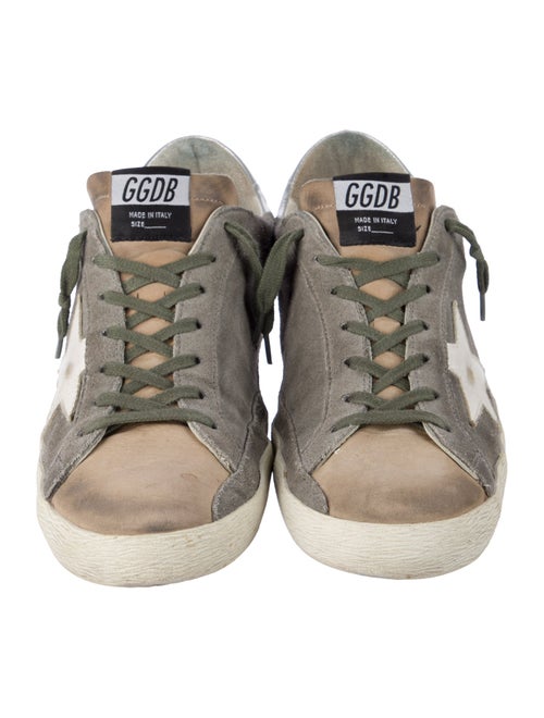 Golden Goose Suede Distressed Accents Sneakers