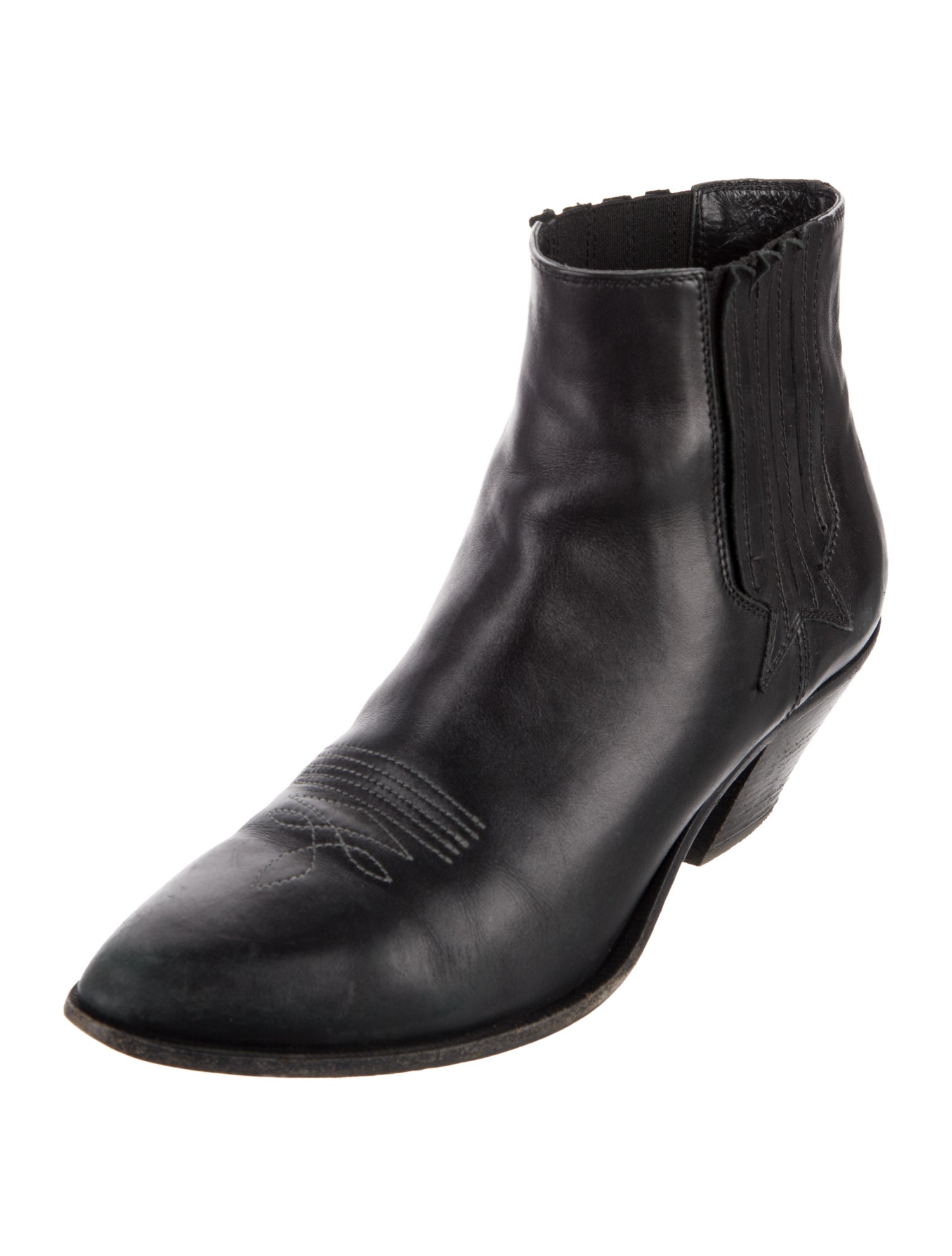 Golden Goose Leather Western Boots