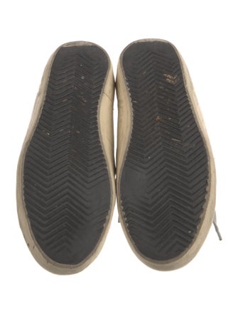 Golden Goose Leather Printed Sneakers