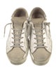 Golden Goose Leather Colorblock Pattern Sneakers