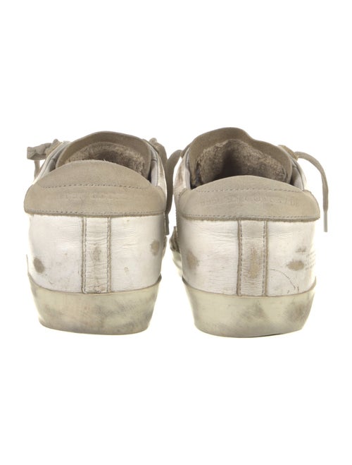 Golden Goose Leather Colorblock Pattern Sneakers