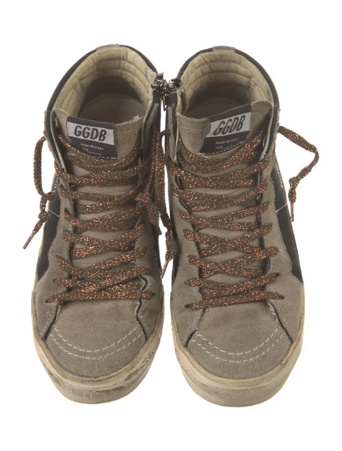 Golden Goose Suede Printed Sneakers