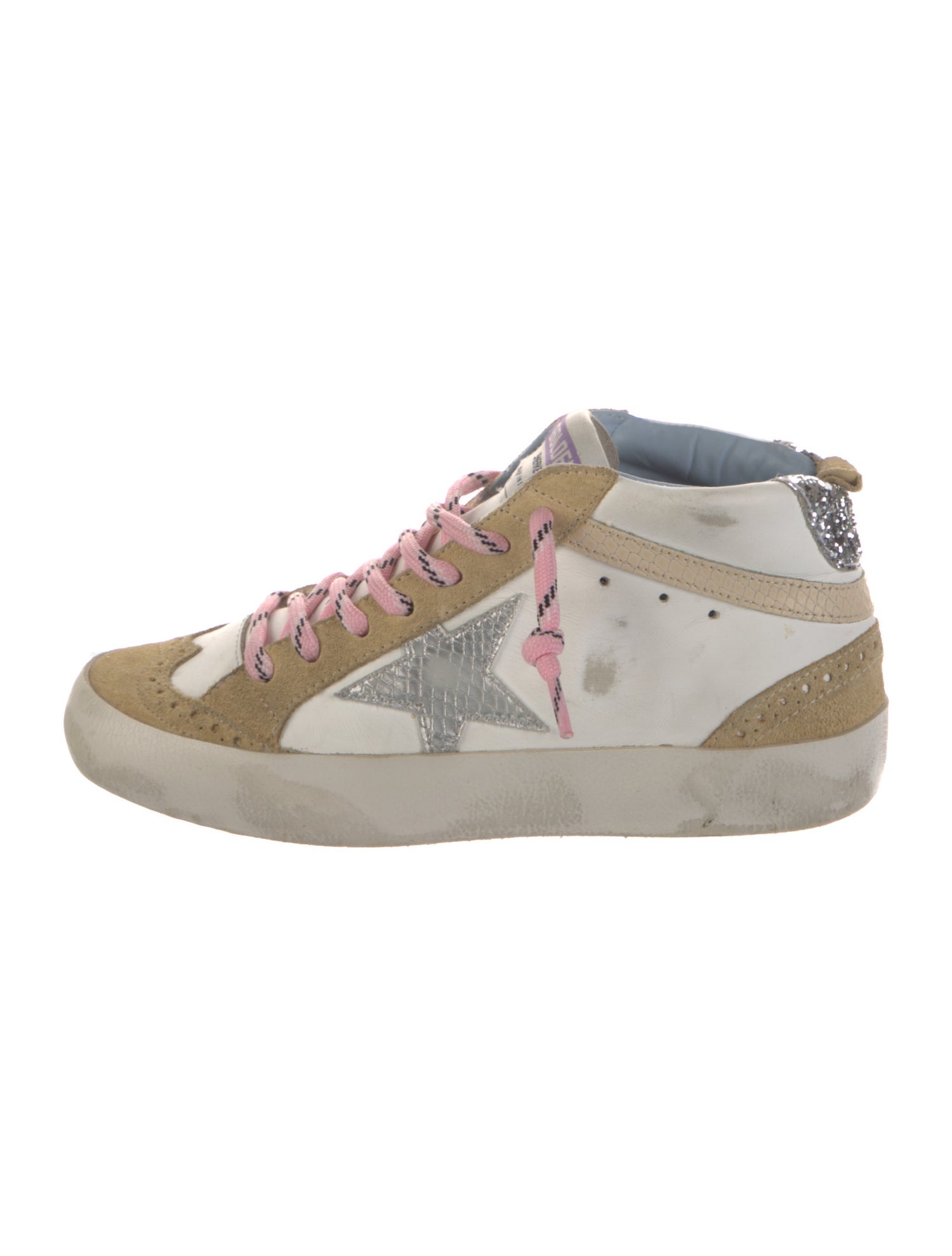 Golden Goose Suede Printed Sneakers