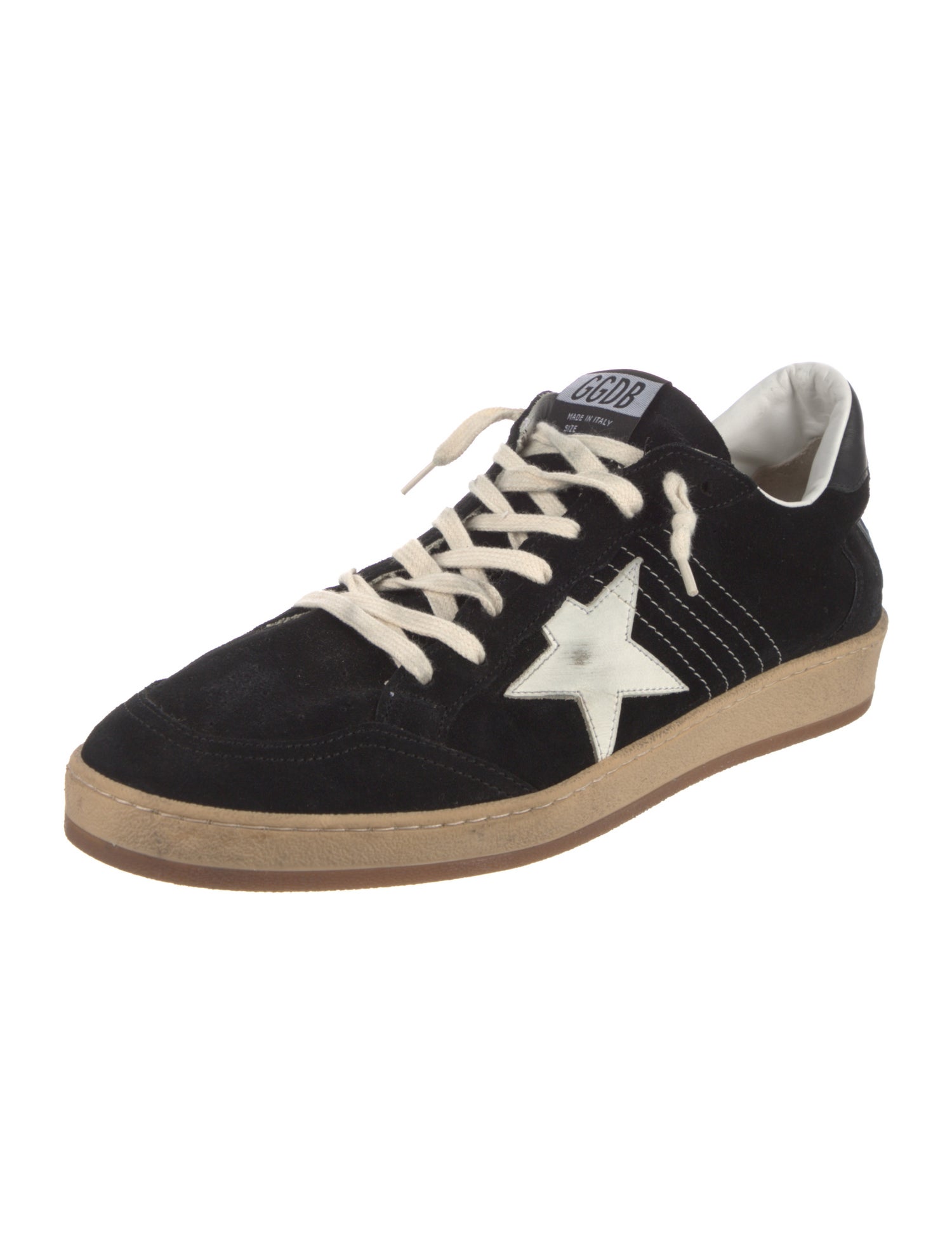 Golden Goose Suede Distressed Accents Sneakers