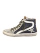 Golden Goose Suede Colorblock Pattern Sneakers