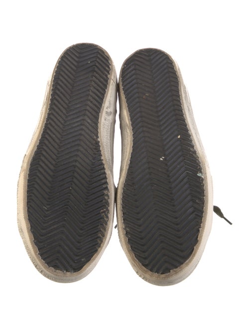 Golden Goose Suede Colorblock Pattern Sneakers