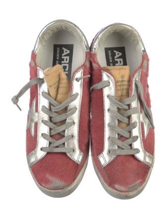 Golden Goose Ponyhair Printed Sneakers