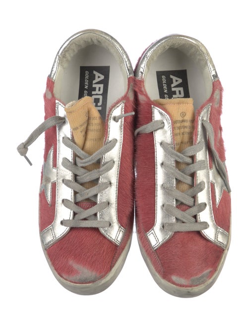 Golden Goose Ponyhair Printed Sneakers
