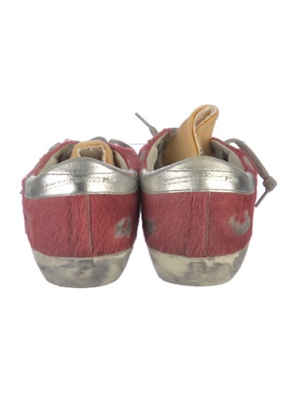 Golden Goose Ponyhair Printed Sneakers