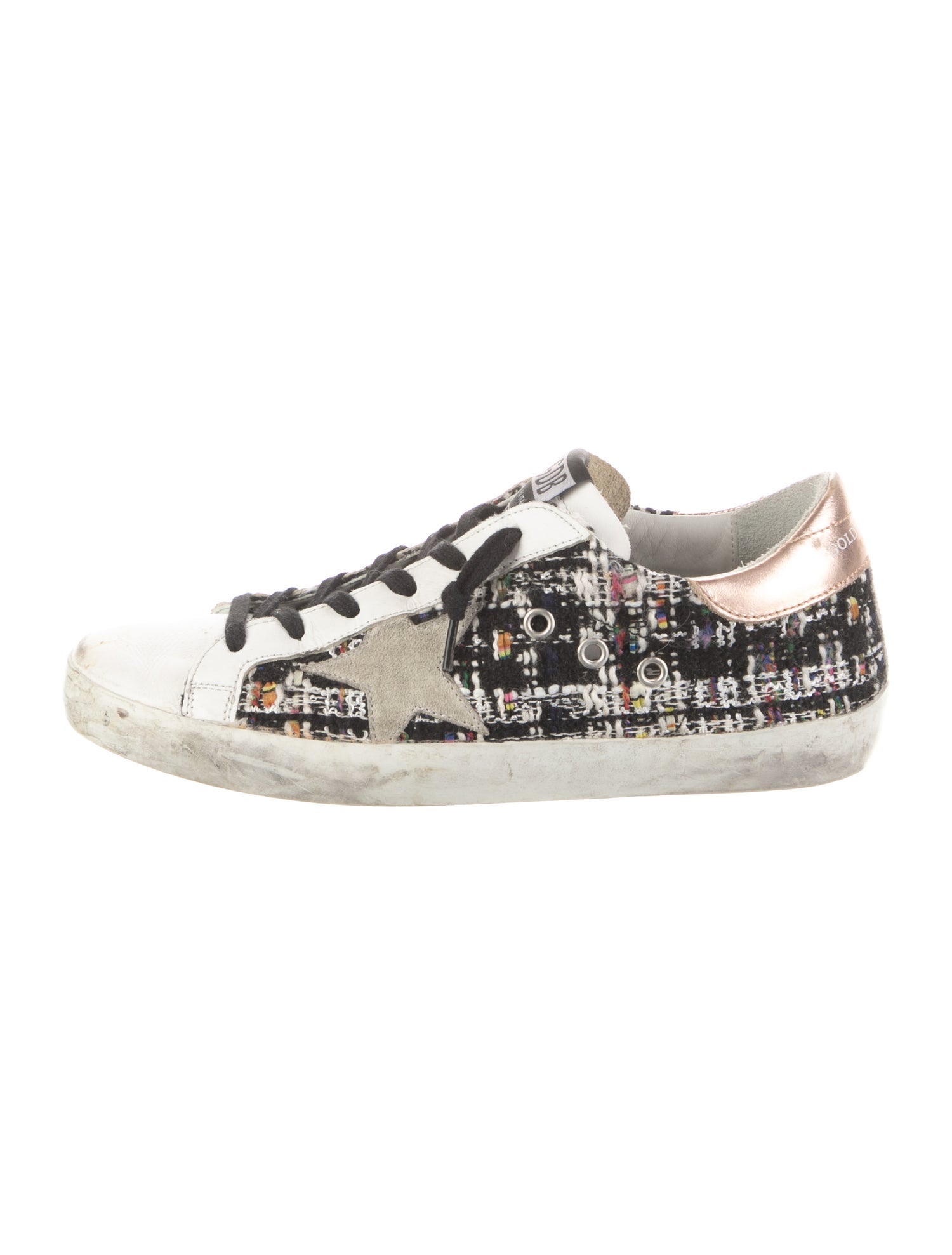 Golden Goose Tweed Tweed Pattern Sneakers