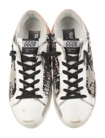 Golden Goose Tweed Tweed Pattern Sneakers