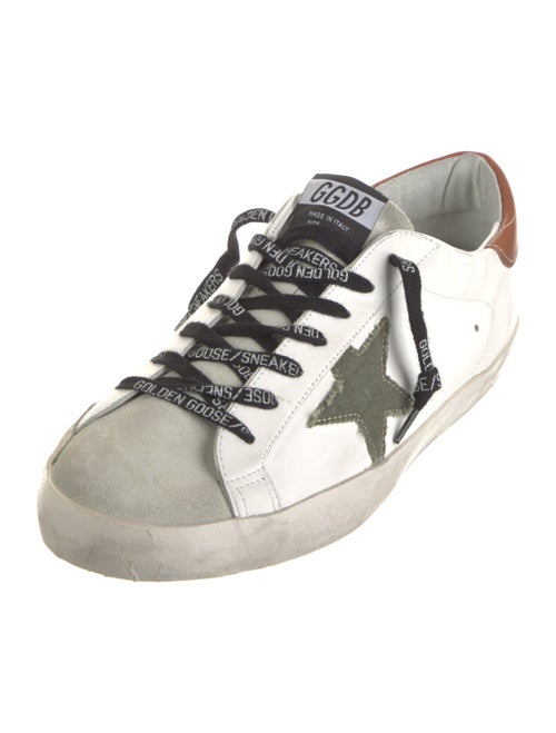 Golden Goose Leather Printed Sneakers