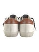 Golden Goose Leather Printed Sneakers