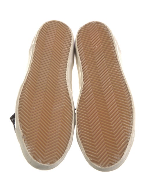 Golden Goose Leather Printed Sneakers