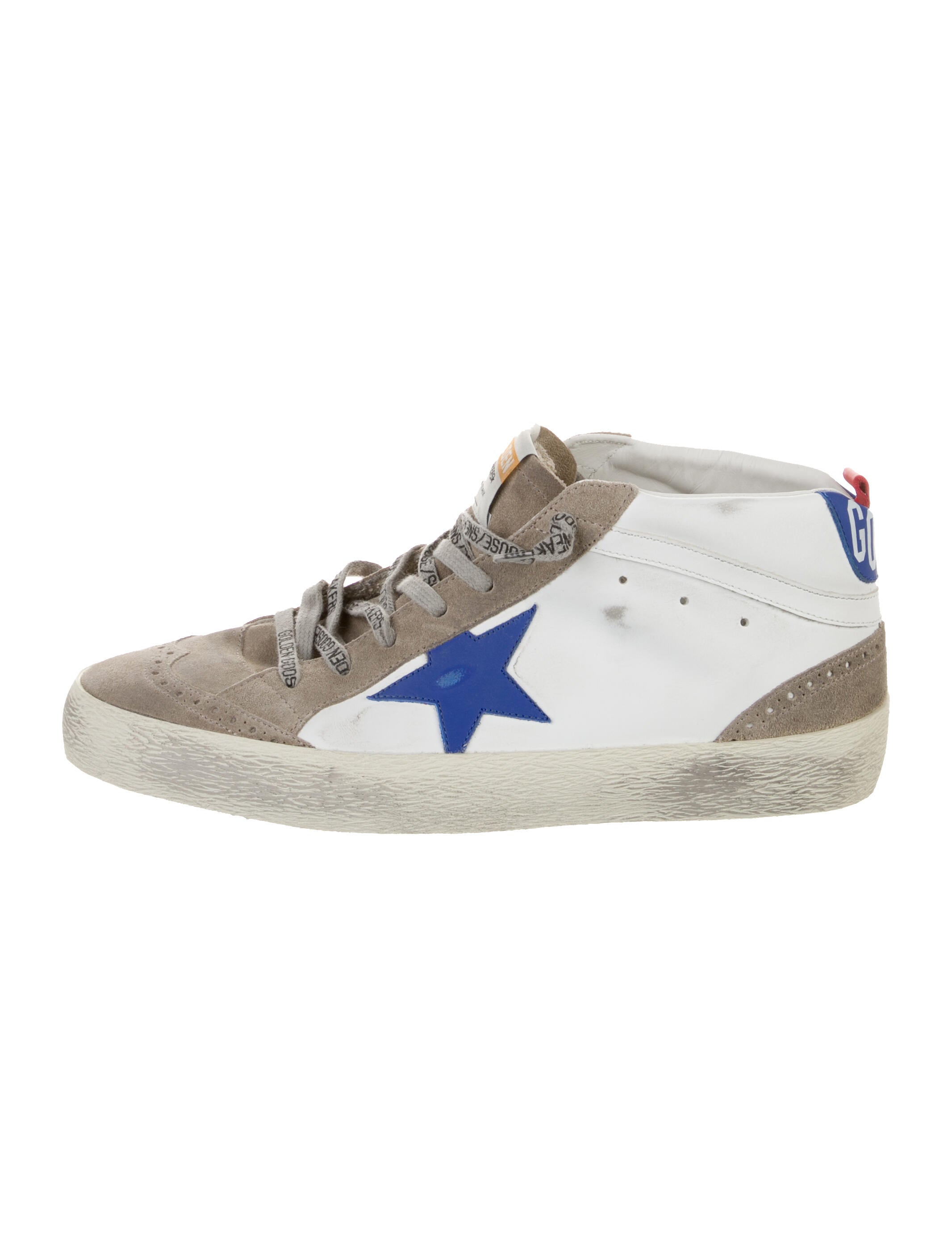 Golden Goose Leather Colorblock Pattern Sneakers w/ Tags