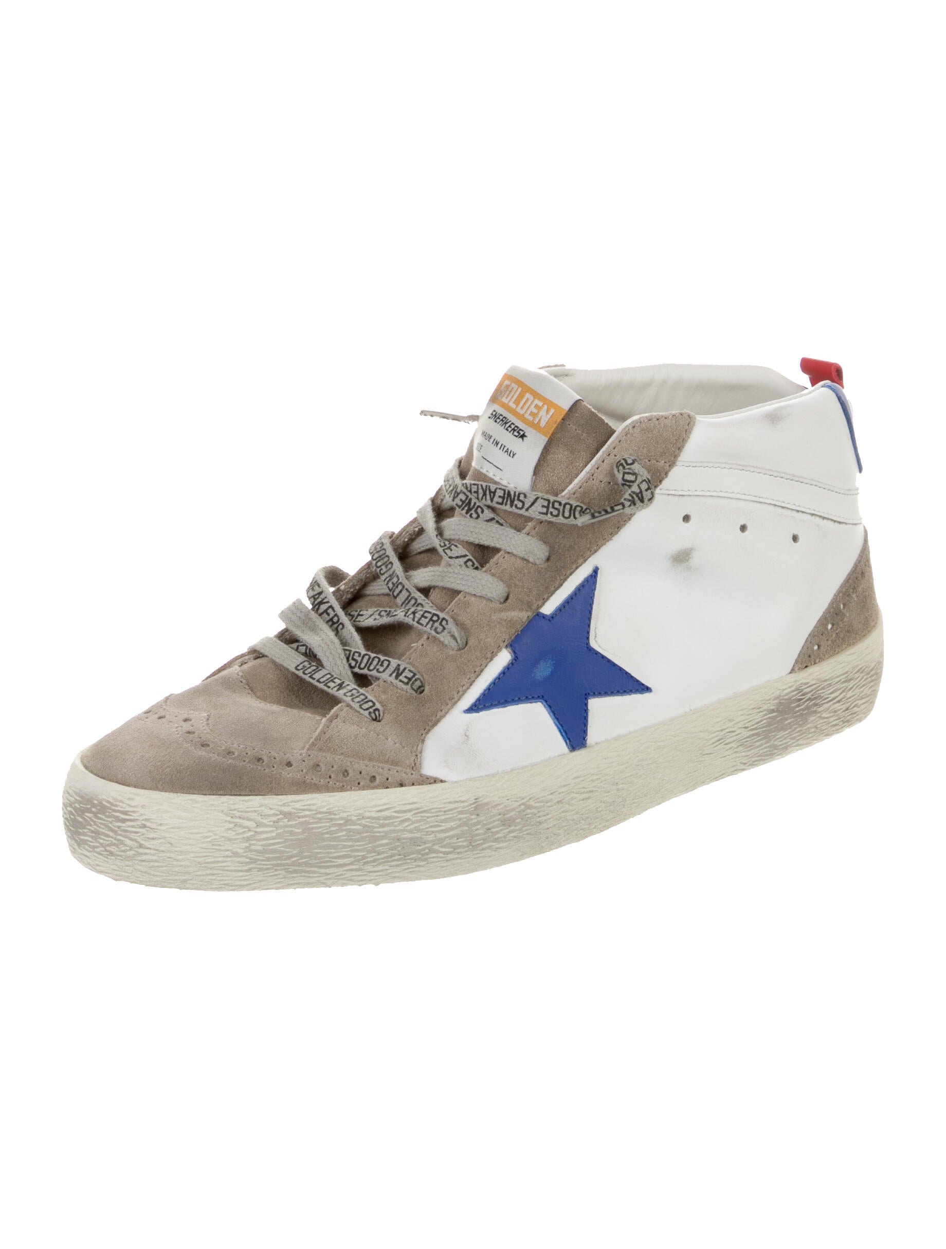 Golden Goose Leather Colorblock Pattern Sneakers w/ Tags