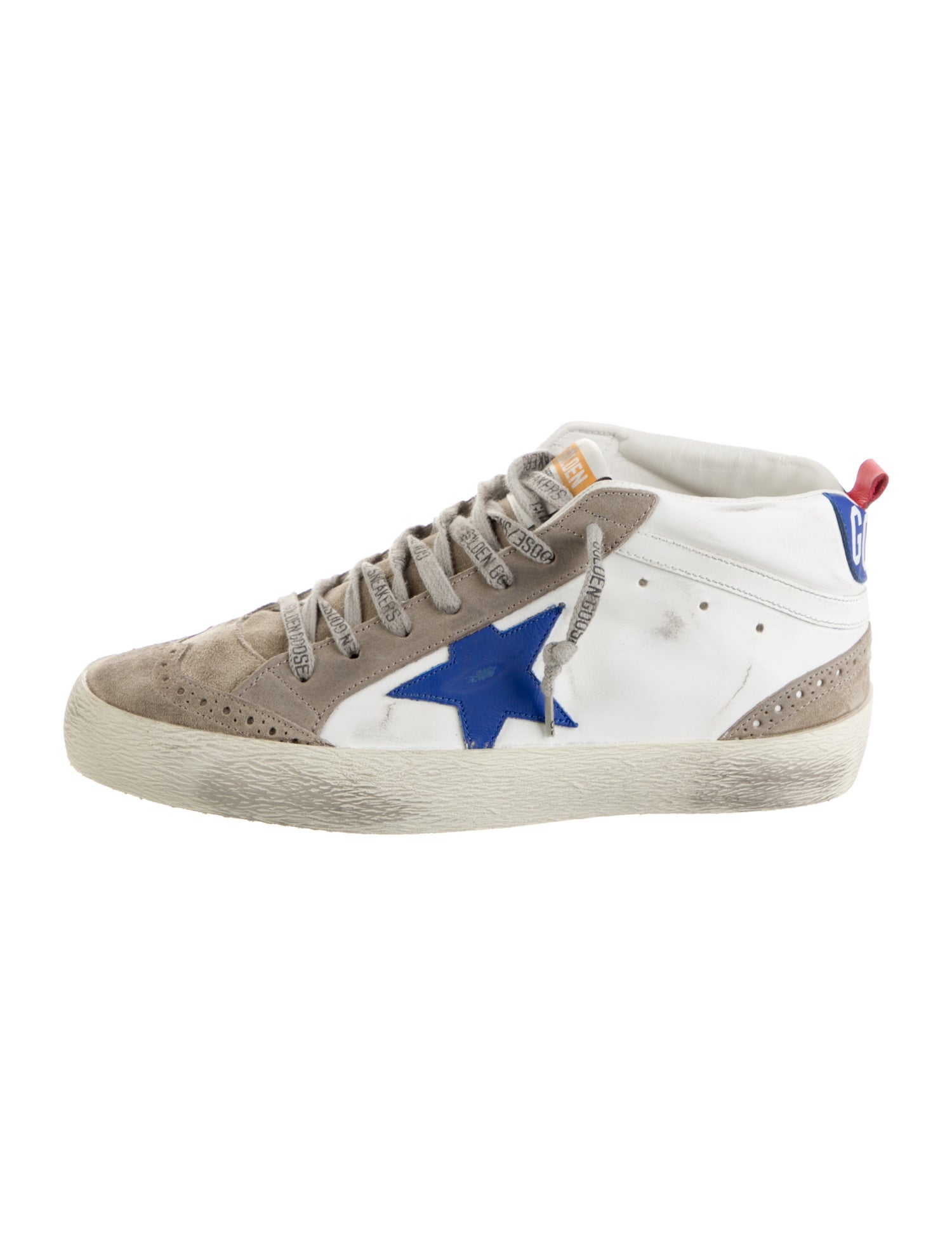 Golden Goose Leather Colorblock Pattern Sneakers w/ Tags