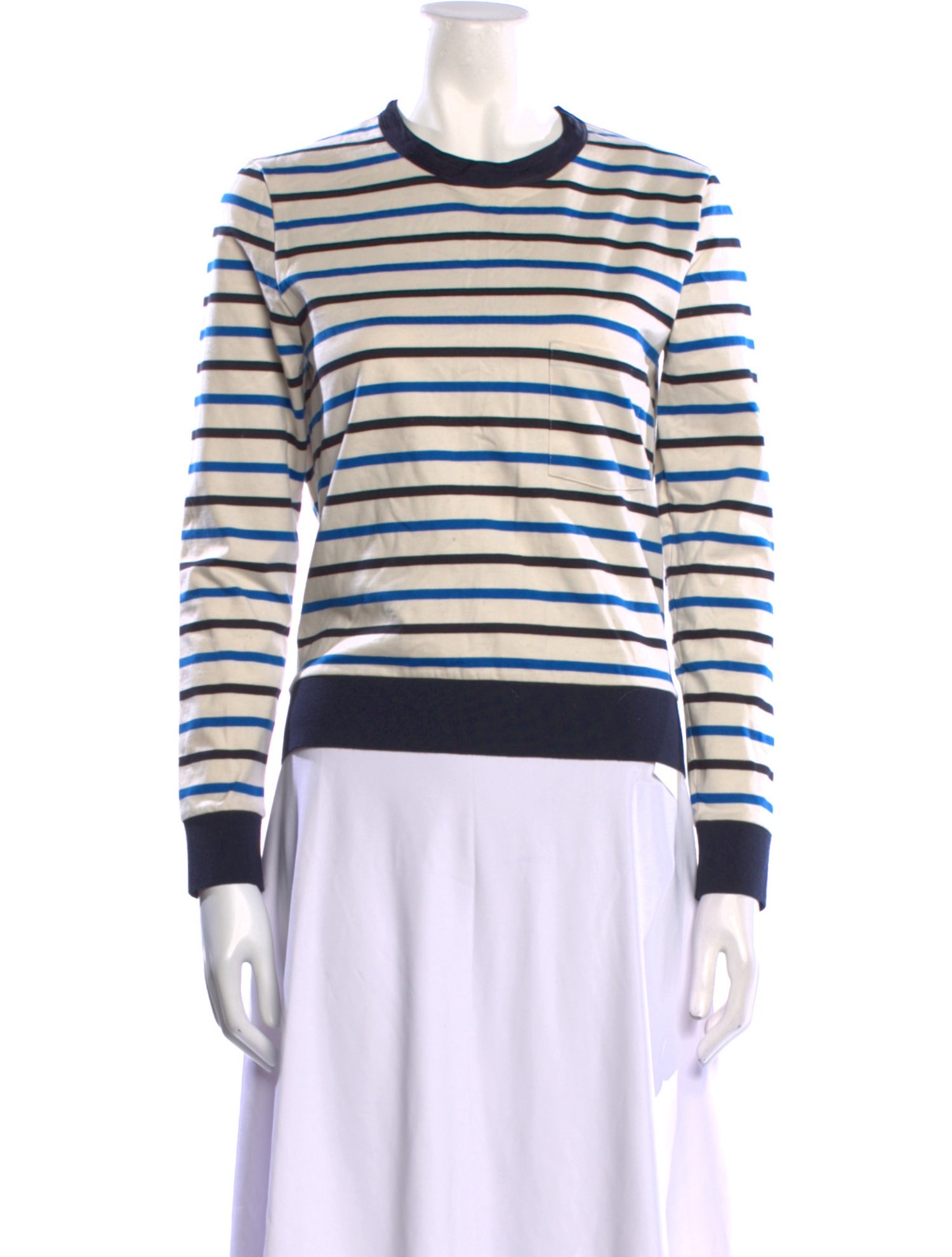 Golden Goose Striped Crew Neck Sweatshirt