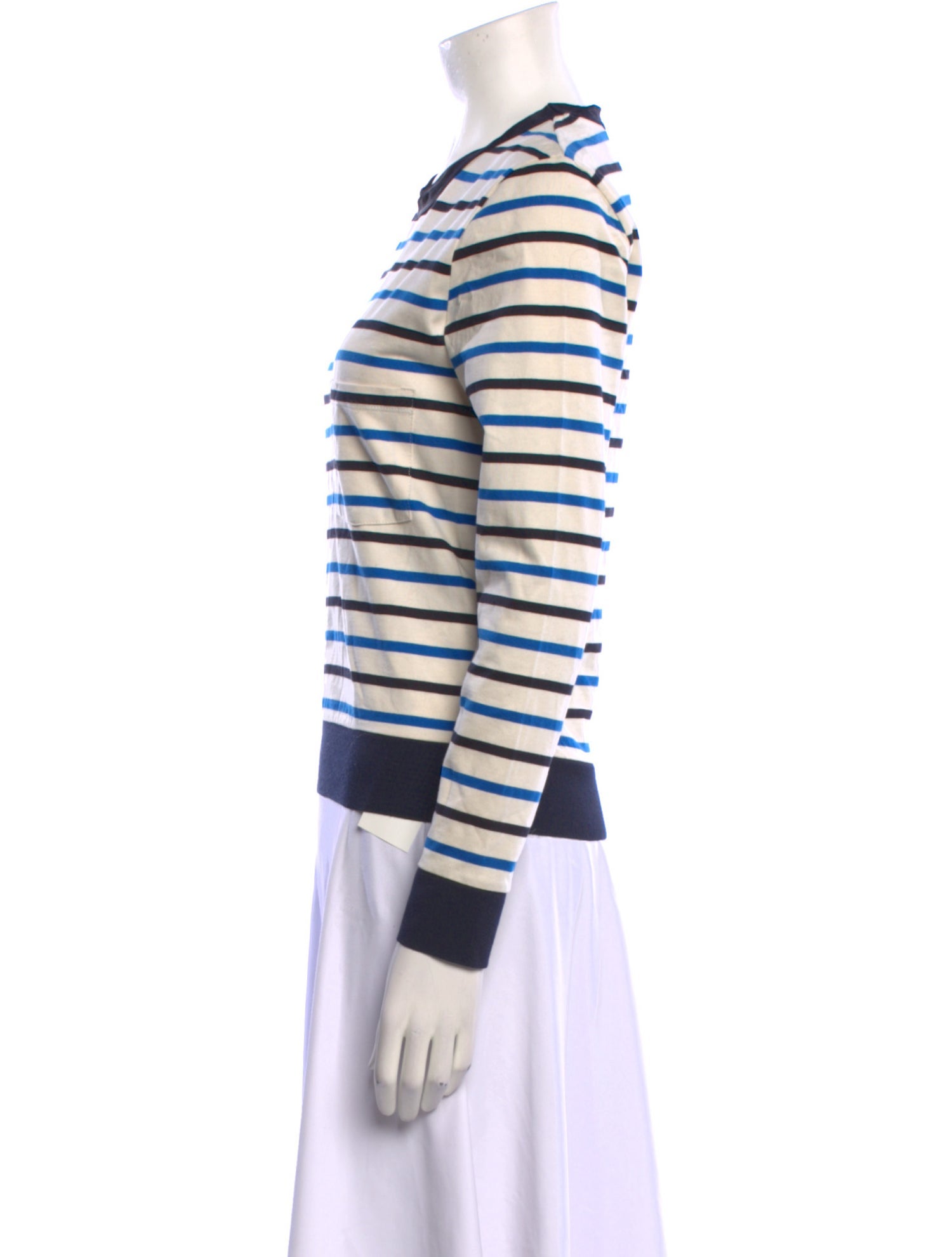 Golden Goose Striped Crew Neck Sweatshirt