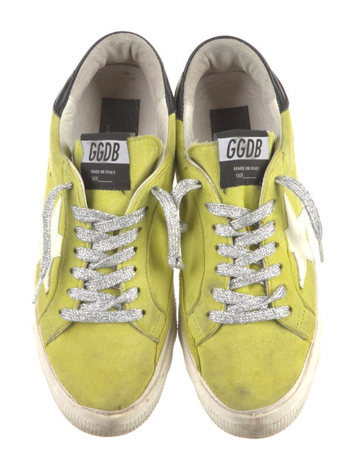 Golden Goose Suede Distressed Accents Sneakers