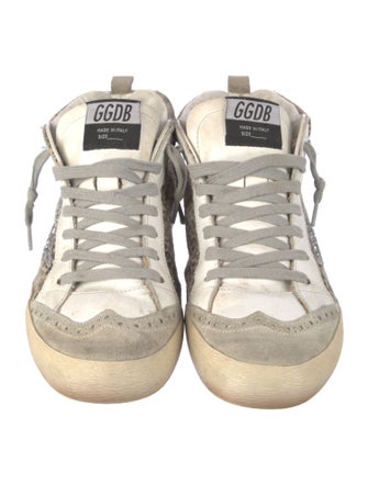 Golden Goose Suede Animal Print Sneakers