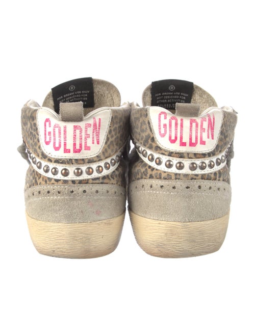 Golden Goose Suede Animal Print Sneakers
