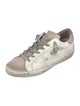 Golden Goose Leather Colorblock Pattern Sneakers