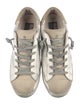 Golden Goose Leather Colorblock Pattern Sneakers