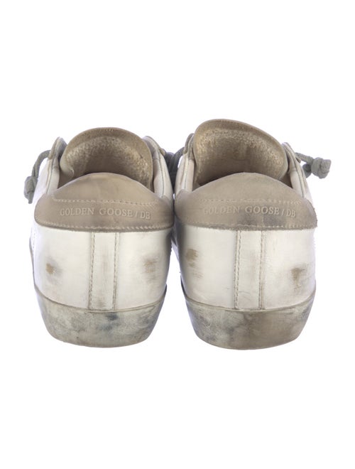 Golden Goose Leather Colorblock Pattern Sneakers