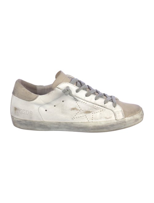 Golden Goose Leather Colorblock Pattern Sneakers