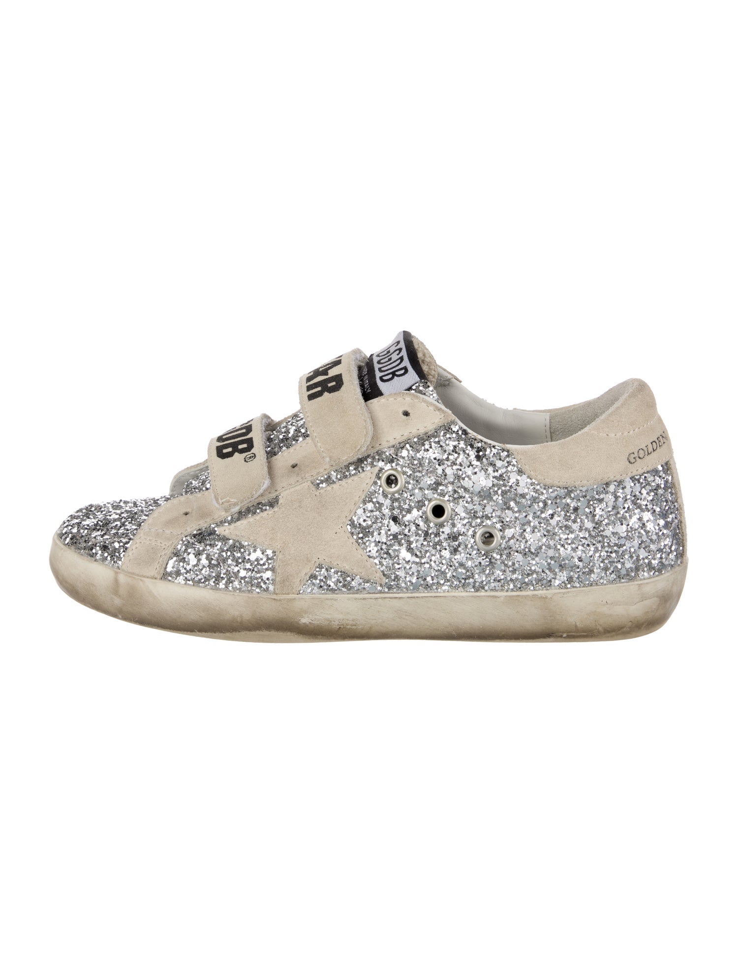 Golden Goose Glitter Colorblock Pattern Sneakers