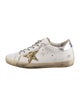 Golden Goose Leather Colorblock Pattern Sneakers