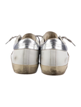 Golden Goose Leather Colorblock Pattern Sneakers