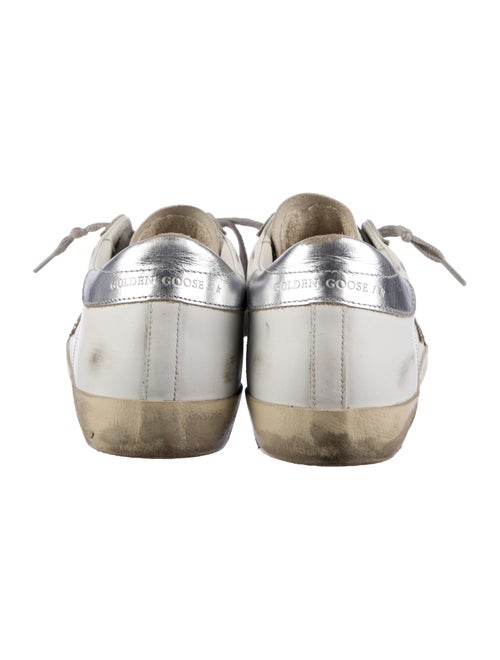 Golden Goose Leather Colorblock Pattern Sneakers