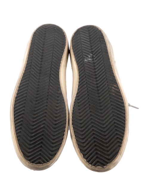 Golden Goose Leather Colorblock Pattern Sneakers