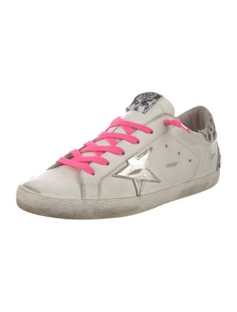 Golden Goose Leather Distressed Accents Sneakers