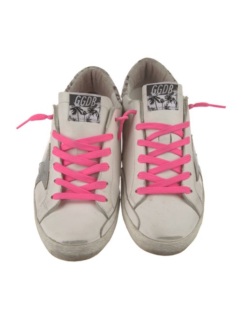 Golden Goose Leather Distressed Accents Sneakers
