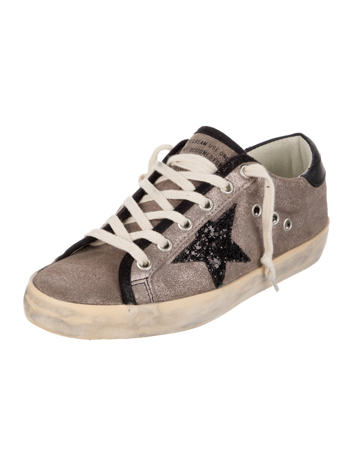 Golden Goose Glitter Printed Sneakers