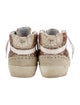 Golden Goose Glitter Colorblock Pattern Sneakers