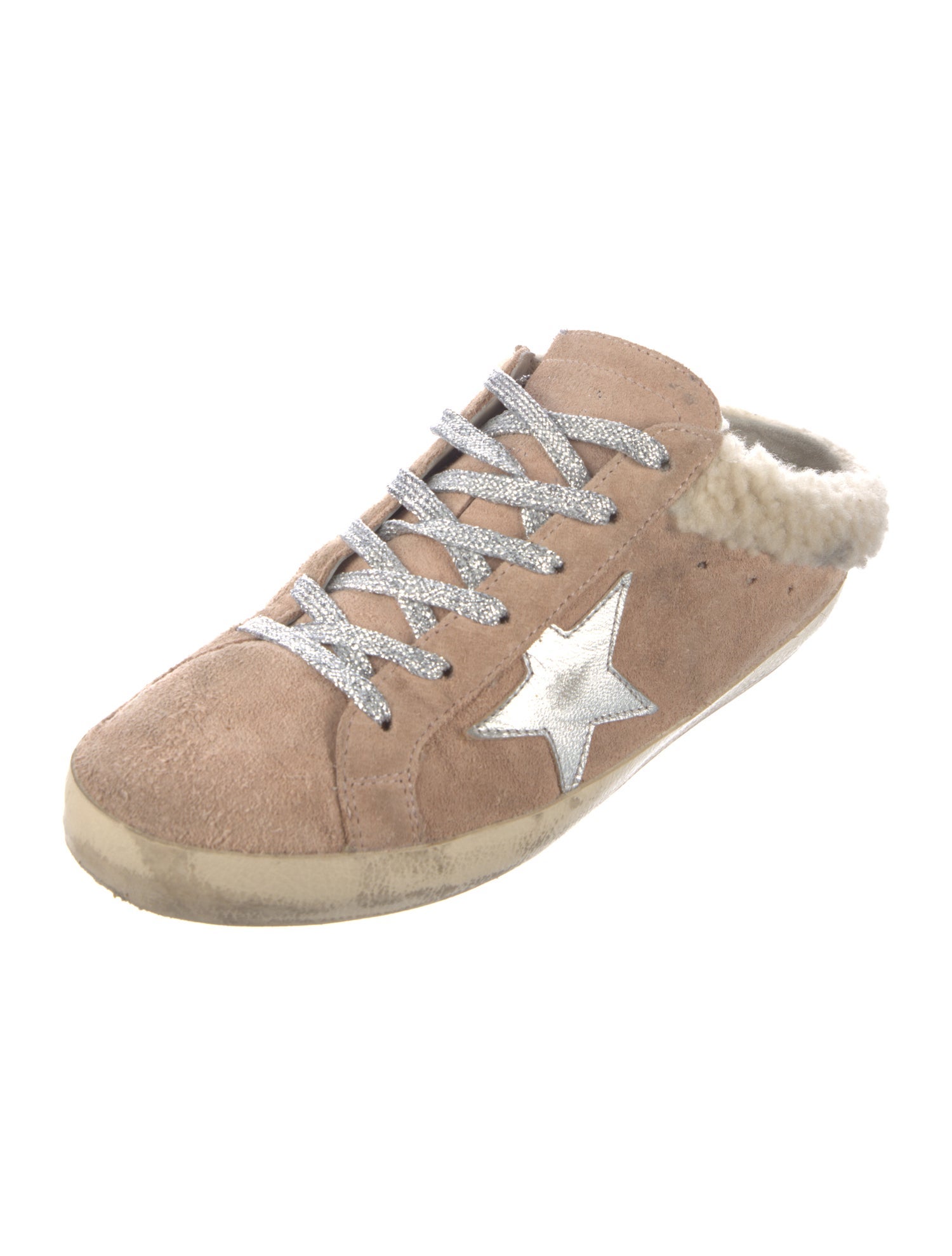 Golden Goose Suede Graphic Print Sneakers