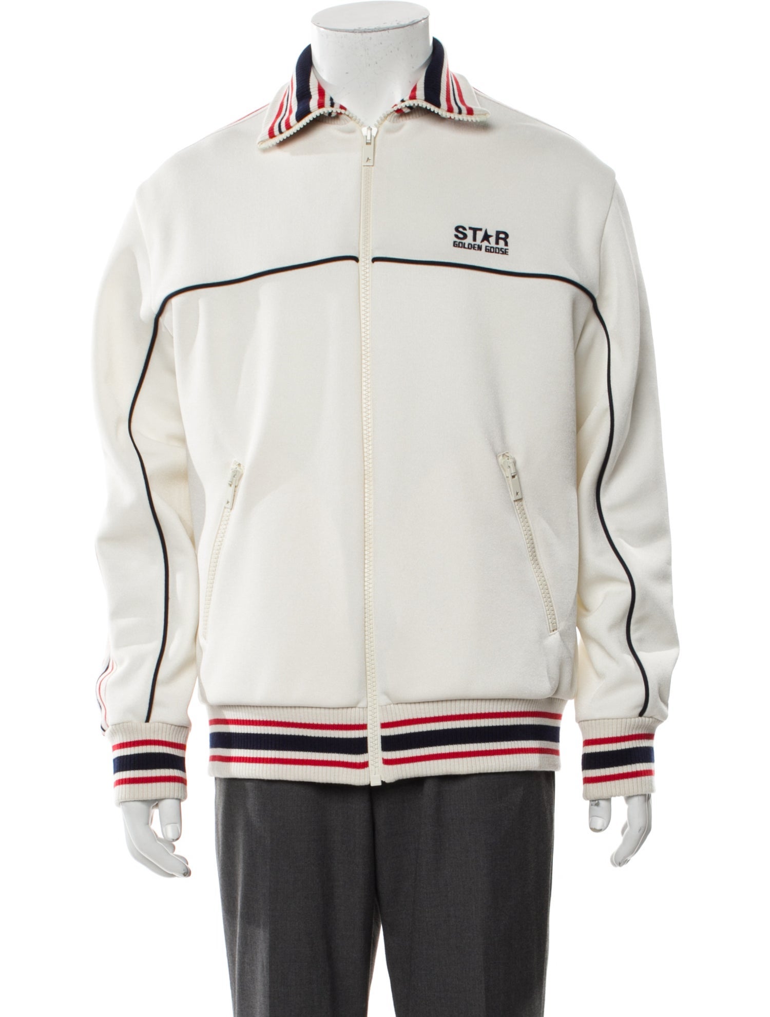 Golden Goose Striped Varsity Jacket w/ Tags